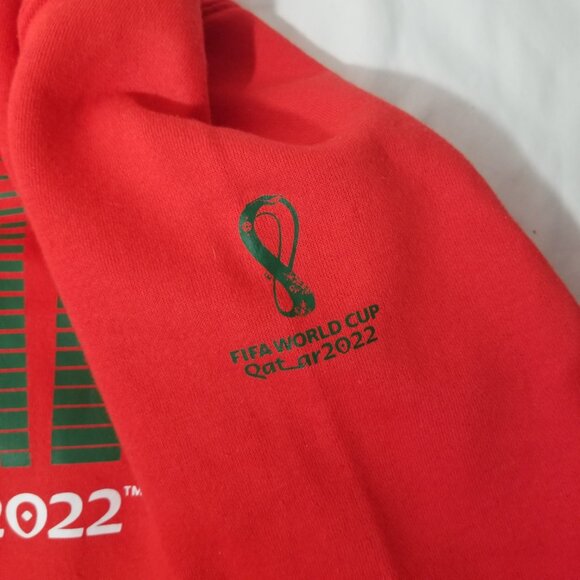 Fifa World Cup Qatar 2022 Official Licensed Portugal Red Hoodie Sweatshirt Men M - Picture 6 of 15